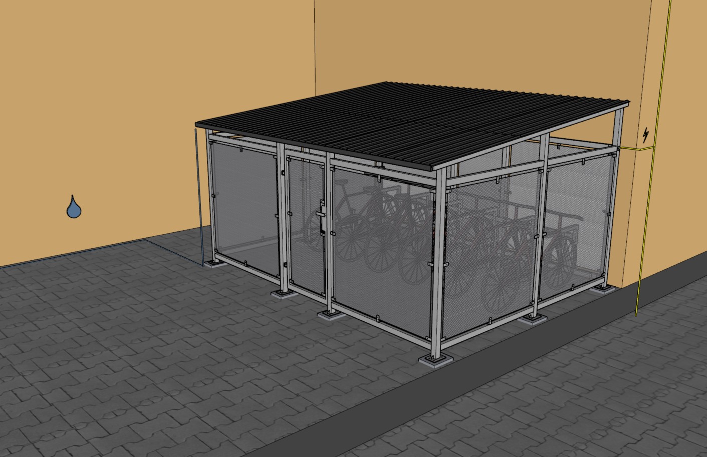 Přístřešek pro jízdní kola